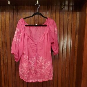 CATO SIZE 22/24 Pink Floral Women's Top